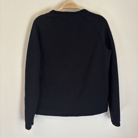 Lululemon Snapshot Crew Sweatshirt Size 6 Black Reflective Leopard Crewneck - Picture 2 of 4